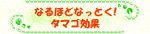 なるほどなっとく！タマゴ効果